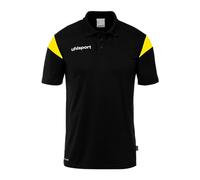 uhlsport Squad 27 Polo Shirt, Negro/Lima Amarillo, XXL Unisex