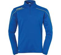 Uhlsport Stream 22 1/4 Zip Top Sudadera, Hombre, Azure Blue/Lime Yellow, 164