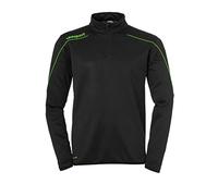 Uhlsport Stream 22 1/4 Zip Top Sudadera, Hombre, Black/Fluo Green, 116