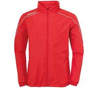 Uhlsport Stream 22 All Weather Jacket Chaqueta con Capucha, Unisex adulto, Red/White, XXL