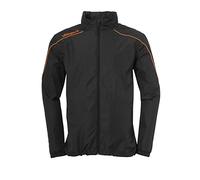 Uhlsport Stream 22 All Weather Jacket Chaqueta con Capucha, Unisex niños, Black/Fluo Orange, 104