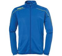 Uhlsport Stream 22 Classic Jacket chaqueta de poliéster con cuello alto, Unisex niños, Azure Blue/Lime Yellow, 164