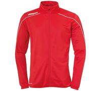 Uhlsport Stream 22 Classic Jacket Chaqueta De Poliéster Con Cuello Alto, Unisex niños, Red/White, 164