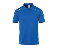 Uhlsport Stream 22 Polo Shirt Polo, Hombre, Azure Blue/Lime Yellow, 140