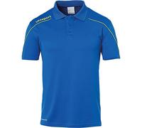 Uhlsport Stream 22 Polo Shirt Polo, Hombre, Azure Blue/Lime Yellow, 164