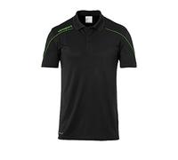 Uhlsport Stream 22 Polo Shirt Polo, Hombre, Black/Fluo Green, 4XL