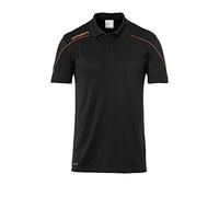 Uhlsport Stream 22 Polo Shirt Polo, Hombre, Black/Fluo Orange, XXXL