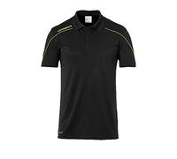 Uhlsport Stream 22 Polo Shirt Polo, Hombre, Black/Lime Yellow, L