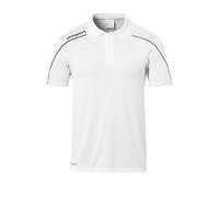 Uhlsport Stream 22 Polo Shirt Polo, Hombre, White/Black, S