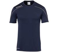 uhlsport Stream 22 Shirt Shortsleeved Camiseta De Entrenamiento, Hombre, Azul Marino/Blanco, 116