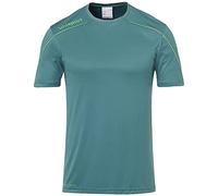 uhlsport Stream 22 Shirt Shortsleeved Camiseta De Entrenamiento, Hombre, fir Verde/Verde Fluor, S