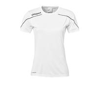 uhlsport Stream 22 Shirt Women Camiseta De Entrenamiento De Mujer, Mujer, Blanco/Negro, XL