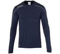 uhlsport Stream 22 Trikot Langarm Sudadera De Entrenamiento, Hombre, Azul Marino/Blanco, 128