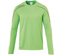 Uhlsport Stream 22 Trikot Langarm Sudadera de Entrenamiento, Hombre, Verde Fluor/Negro, 164