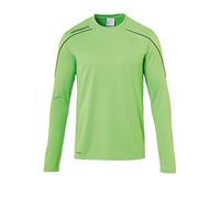 uhlsport Stream 22 Trikot Langarm Sudadera De Entrenamiento, Hombre, Verde Fluor/Negro, M