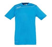 Uhlsport Stream 3.0 Maillot De Hombre,/ Camiseta De Manga Corta, S Juego, Azul (Cyan/Blanc)