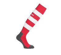 Uhlsport Team Pro Essential Stripe Socks Calcetines, Hombre, rojo/blanco, 33-36