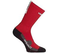 Uhlsport Tube It Calcetines con Grip, Hombre, Rojo/Blanco, 28-32