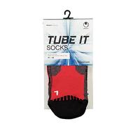 Uhlsport Tube It Calcetines con Grip, Hombre, Rojo/Blanco, 41-44