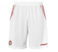 uhlsport Tunisia Short de Entrenamiento, Hombre, Blanco/Rojo, XL