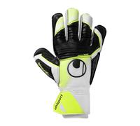 Uhlsport Guantes de portero Soft Advanced Niños y adultos Blanco/Amarillo fluorescente/Negro Talla 9
