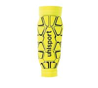 Uhlsport Bionikshield Espinillera, Hombre, Amarillo Fluorescente/Negro, M