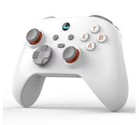 UHM PC Controller, Wireless 2.4G PC Gaming Controller PC Android Switch iPhone 6 Axis-Gyroscopio, joystick Hall y Trigger, Programación, Turbo Blanco