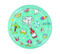 Uhngw Alfombrilla de Juego de Agua para Perros, Esterilla de Agua para Mascotas Reforzada, Tapete De Aspersión Antideslizante para Niños Pequeños, Perros Y Gatos para Exterior, Interior Y