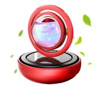 Uhngw Ambientador De Coche - Purificador de Aire para Automóvil con Energía Solar | Estructura De Doble Anillo Y Accesorio Para Salpicadero, Decoración Para Camiones Y Vehículos