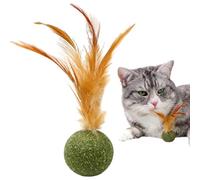 Uhngw Bolas De Hierba Gatera para Gatos,Juguetes Estimulantes para Gatos con Cola - Bola De Energía para Lamer, Golosina Divertida para Limpieza, Ejercicio, Estimulación Mental Y contra El