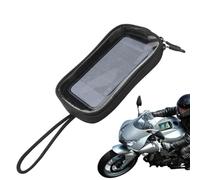 Uhngw Bolsa magnética para depósito de motocicleta, bolsa de asiento para teléfono móvil con conector para auriculares, bolsa de almacenamiento magnética para accesorios de motocicleta, funda portátil