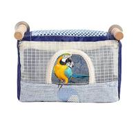 Uhngw de pájaros para Jaula,Casa de pájaros para Jaula | Cobertizo suspendido Transpirable para acurrucarse con Campana | Accesorios para jaulas de pájaros para Mascotas, Loros, cacatúas, Conure,