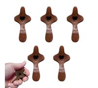 Uhngw Fidget de cruz de madera - Gadgets de bolsillo de madera para aliento de corazón, 5 piezas cristianas de Pascua aferrándose para hombres, mujeres, niños y adultos