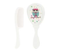 Uhngw Juego de s para el cabello de bebé, juego de s para el cabello para recién nacidos, Cepille de cabello de cerda de cerdas para el cabello para bebés para bebés, Safety Walp Care Massage Kids