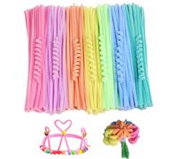 Uhngw Limpiapipas,300 Piezas Limpiapipas Gruesas Suministros Para Manualidades 7 Surtidos Tallos Chenilla Color Macaron Pastel Para Proyectos De Arte Y Manualidades Decoraciones Creativas De Bricolaje