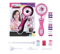 Uhngw Máquina de para el cabello para niños, trenza de cabello eléctrico - Kit de herramientas de peinado de,Toy de salón de moda de belleza, kit de herramientas de peinado, dispositivo de decoración