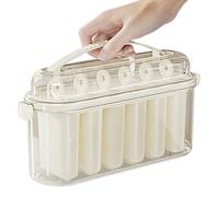 Uhngw Molde para Paletas | Moldes Caseros Para Polos Con 6 Cavidades,Desmolde Fácil Soporte Para Elaboración De Polos Con Jugos Gelatinas Postres Mermeladas Frutas