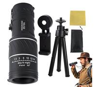 Uhngw Monocular para Smartphone | Monocular de Mano 16x52 | Juguete Ligero de Alto Poder para Observación de Aves, Senderismo, Acampada, Aprendizaje y Exploración del Mundo