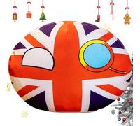 Uhngw Muñeco de Peluche Countryball - Muñeco de Pelota Nacional de Peluche para Niños - Country Ball Anime Almohada cojín decoración del hogar, Regalo para niños niñas