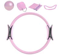 Uhngw Pilates Ring and Ball Set, Pilates Kit para Entrenamientos en casa,Pilates Ball Ring Bands Bands Set | Accesorios de Gimnasio en casa 5X, Bandas de Yoga de Equipos de Entrenamiento para