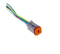 UHNYTRV 1 conector DT alemán con arnés de cableado de 15 cm DT06-2S/DT04-2P 2P 3P 4P 6P 8P 12P Conector eléctrico a prueba de agua(6PIN Female)
