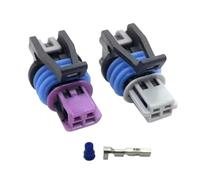 UHNYTRV 1 Juego de 2 pines 1,5mm GM LS ECT enchufe del sensor a prueba de agua conector automático hembra incluye el Terminal y el sello 15449028 15449027(A B)