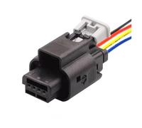 UHNYTRV 1 pieza 1801823-1 de 4 pines/cámara trasera de coche, arnés de cables, sensor impermeable automático, conector hembra / 2236398-1 13422(5 Pcs)