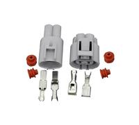 UHNYTRV 5 Juegos 2 pines hembra y macho Auto DJ7021Y-4.8-11/21 conector de ventilador electrónico uso impermeable(5 sets male female)