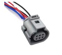 UHNYTRV Conector de válvula EGR de 6 pines con arnés de Cable de 15cm 18AWG 1J0 973 713 G 1J0973713G 42121200 4G0973813B 4G0 973 813B(Grå)