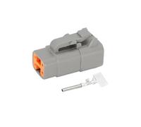 UHNYTRV Conector impermeable automotriz DTM06-4S/DTM04-4P de 4 pines, cabeza macho hembra DTM y enchufe de arnés de cableado de Terminal(Female set)