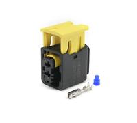 UHNYTRV Conectores automotrices impermeables de 2 pines 3-1418483-1, conectores sellados de alta resistencia de 2,8 mm, serie con terminal adicional y sello(1-1418483-1)