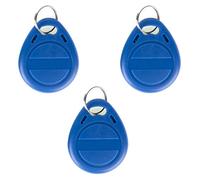 UHPPOTE 125Khz Grabable EM4305 Llavero Token Tag Sin Contacto para RFID Copista (Color Azul/Paquete de 100)