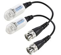 UHPPOTE CCTV Cámara Coax BNC Vídeo Balun HD Pasivo Conectador Adaptador Transmisor (Paquete de 1 Par)