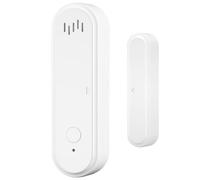 UHPPOTE Sensor de Contacto de Puerta Inteligente Detector de Ventana Abierta con Alarma 2.4GHz WiFi Trabajo con teléfono Tuya Notificación de aplicación - No se Requiere hub